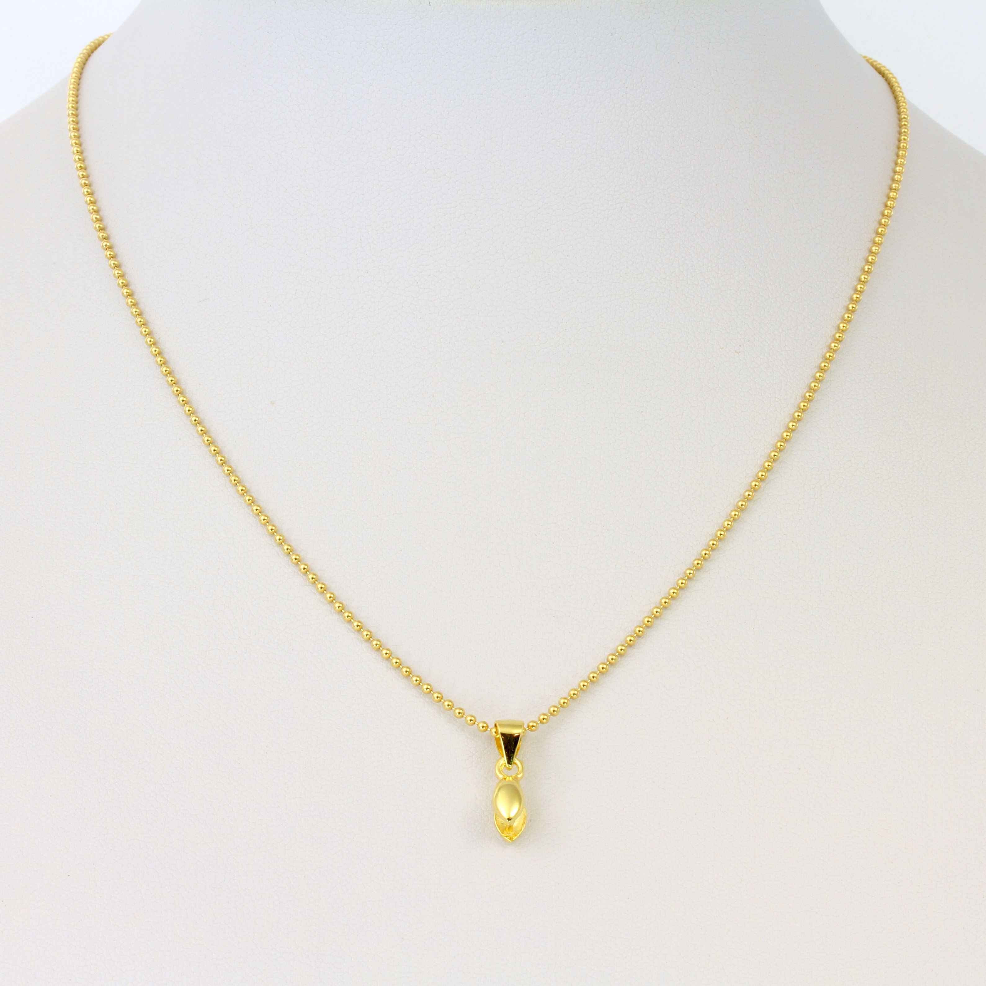 Gold plated silver necklace